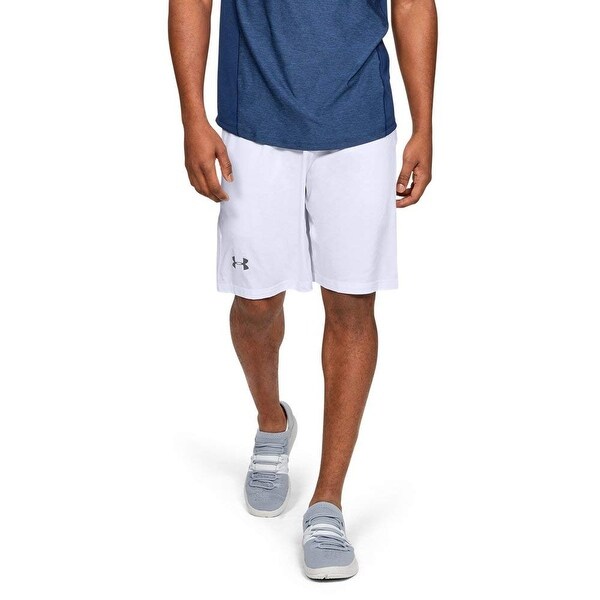 under armour mens white shorts