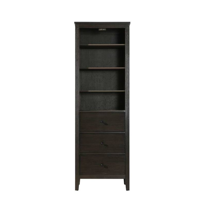 Kensington 16-28 Inch Open Shelving Bath Storage Cabinet