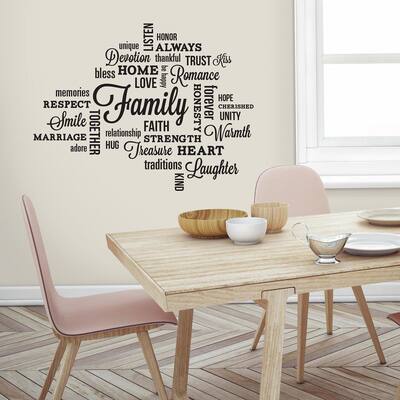 Roommates Decor Family Quote Wall Decals
