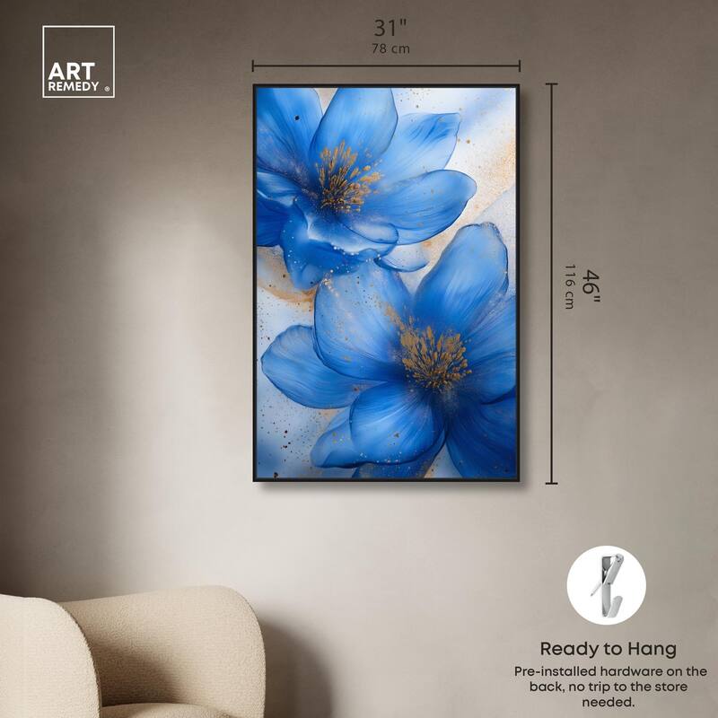 Twilight Teal Tint II Canvas by Art Remedy