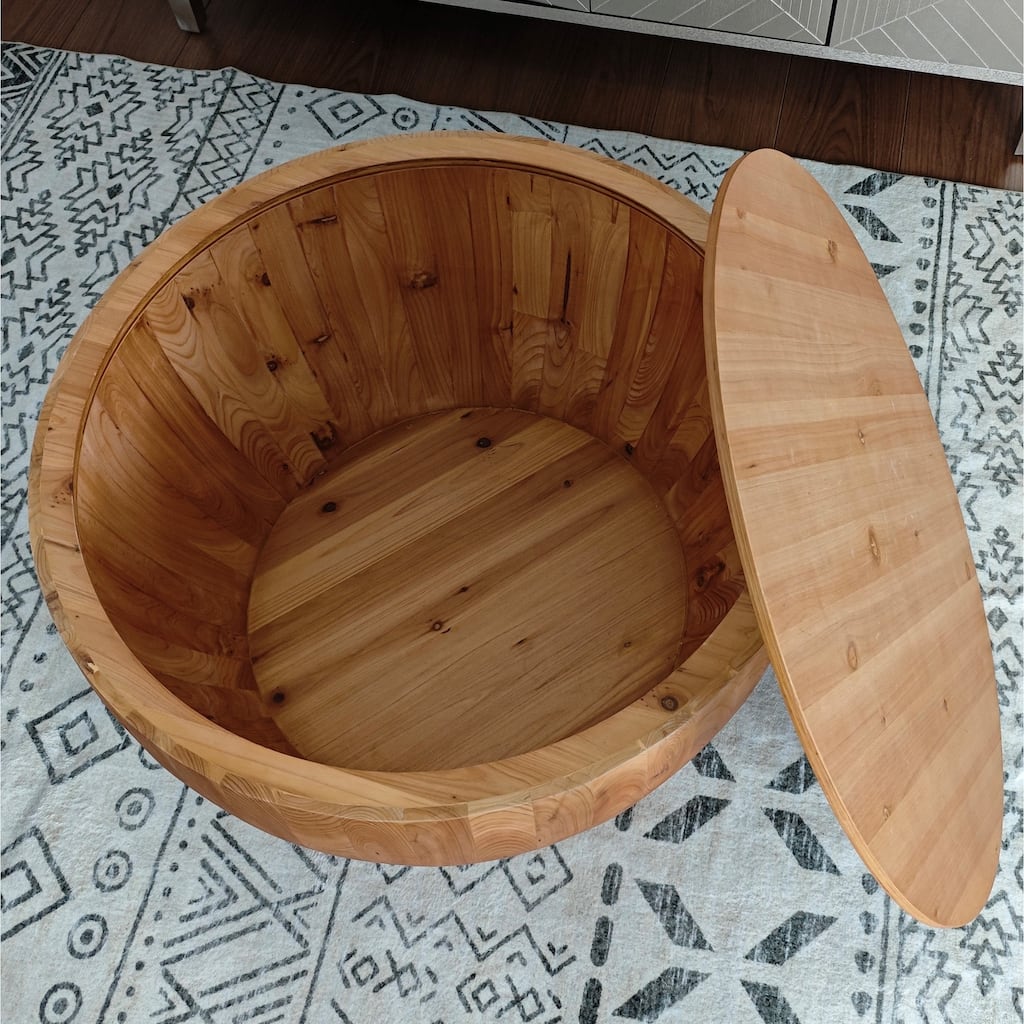 Bucket Shaped Storage Coffee Table