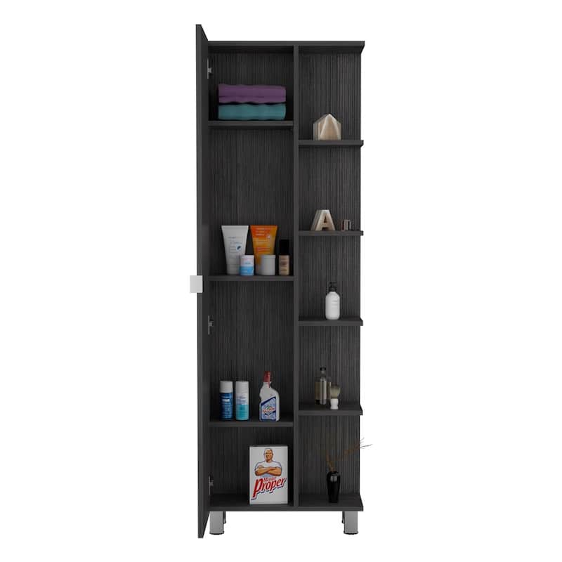 Corner Cabinet Womppi With Five Open Shelves