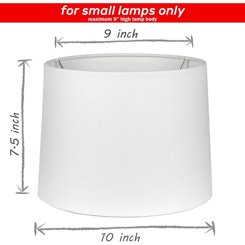 Uno Fitter Small Fabric Lampshade 9" x 10" x 7.5"