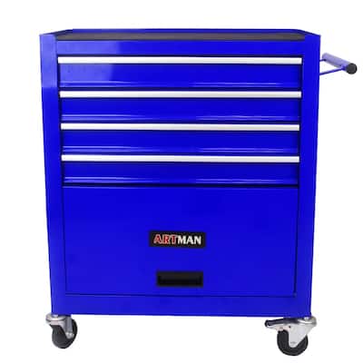 Versatile 4-Drawer Tool Cart with Wheels for Enhanced Workspace Organization