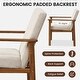 preview thumbnail 7 of 8, Costway Modern Accent Chair Upholstered Linen Fabric Armchair with