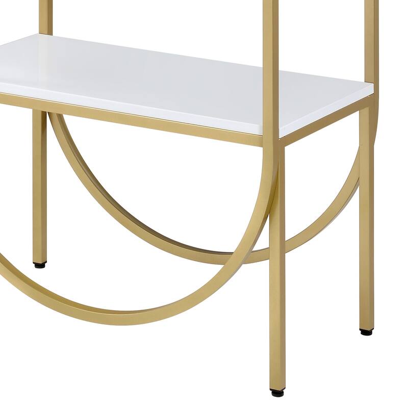 Versatile Metal Writing Desk with Hutch for Efficient Work and Storage