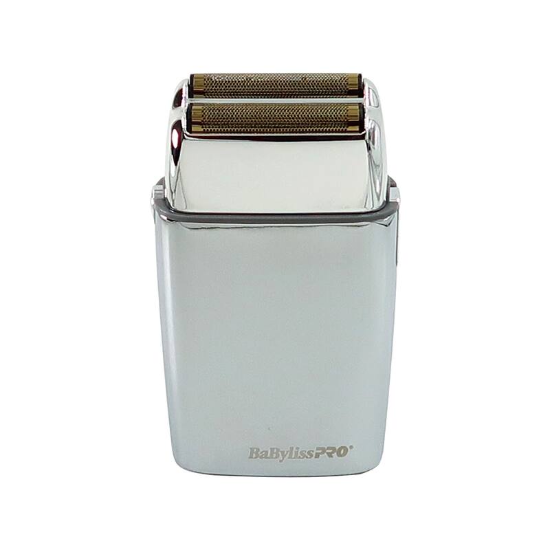 BaByliss Pro FOILFX02 Cordless Metal SILVER Double Foil Shaver FXFS2S-SILVER + BaByliss Pro Fade Brush + 9" Comb