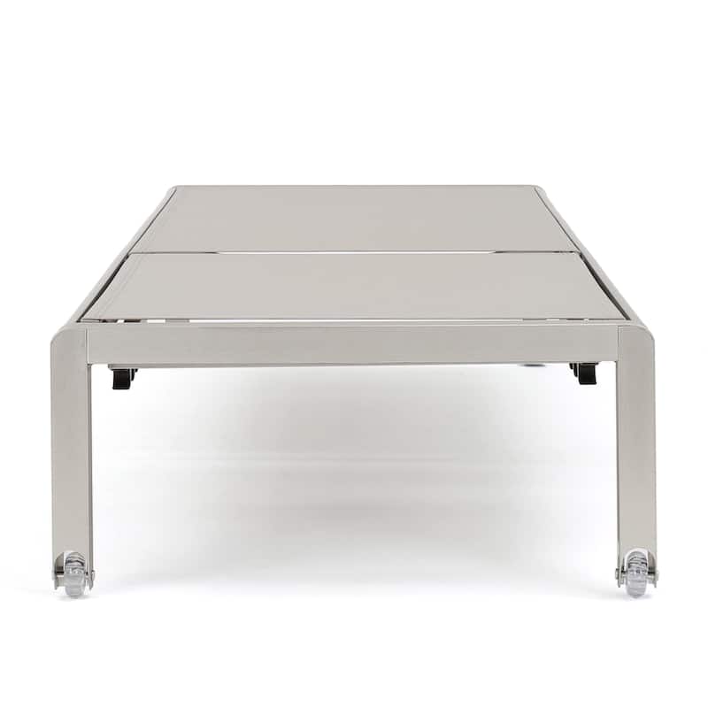 Cape Coral Outdoor Chaise Lounge with Cushion (Set of 2) by Christopher Knight Home