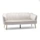preview thumbnail 12 of 62, Reitz Glam Velvet Shell Sofa by Christopher Knight Home - 76.25" L x 29.25" W x 33.50" H