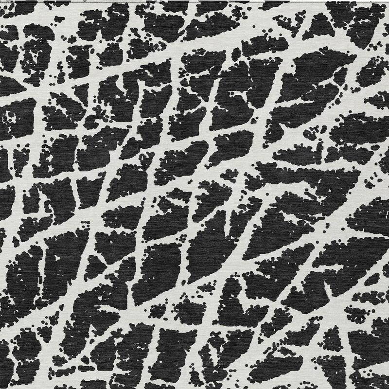 Allomi Unique Abstract Weather Resistant Timeless Fusion Outdoor Rug