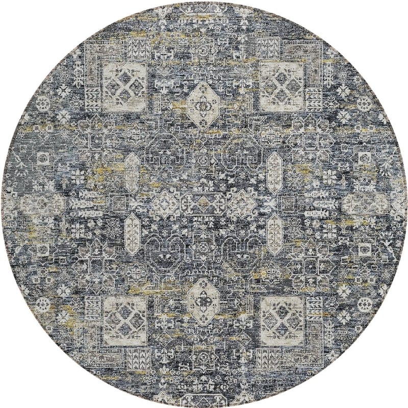 HomeRoots Oriental Transitional Rectangle Outdoor Rug