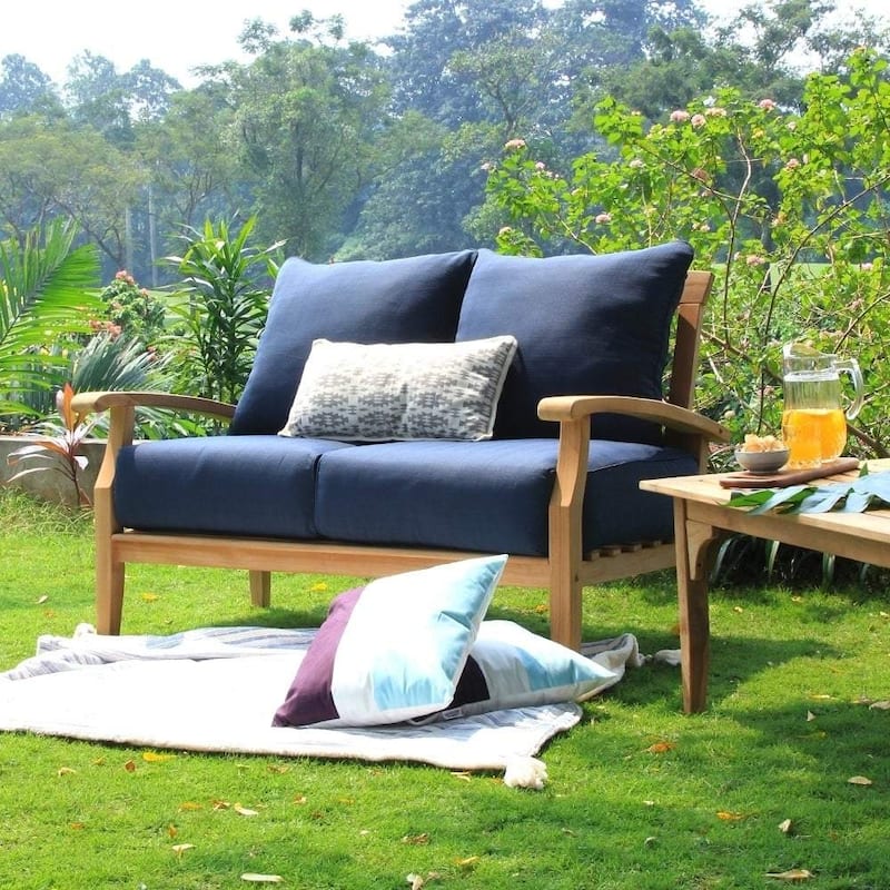 Cambridge Casual Leon 7-piece Teak Patio Conversation Set