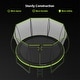 preview thumbnail 6 of 4, 14FT Trampoline for Kids w/Upgraded Arc Composite Pole & Enclosure Net - Green