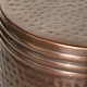preview thumbnail 28 of 168, Silver or Bronze Metal Hammered Side End Accent Table with Hourglass Shape