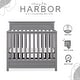 preview thumbnail 5 of 5, Dream On Harbor 4-in-1 Convertible Mini Crib Steel Grey