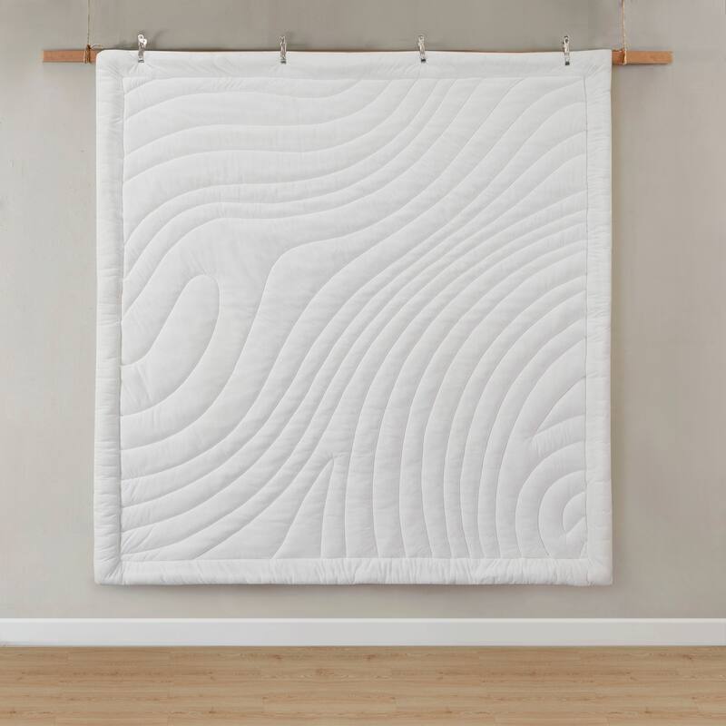 GDF Studio - Elowen Poly Jersey Puffy Comforter Set with Quilted Design