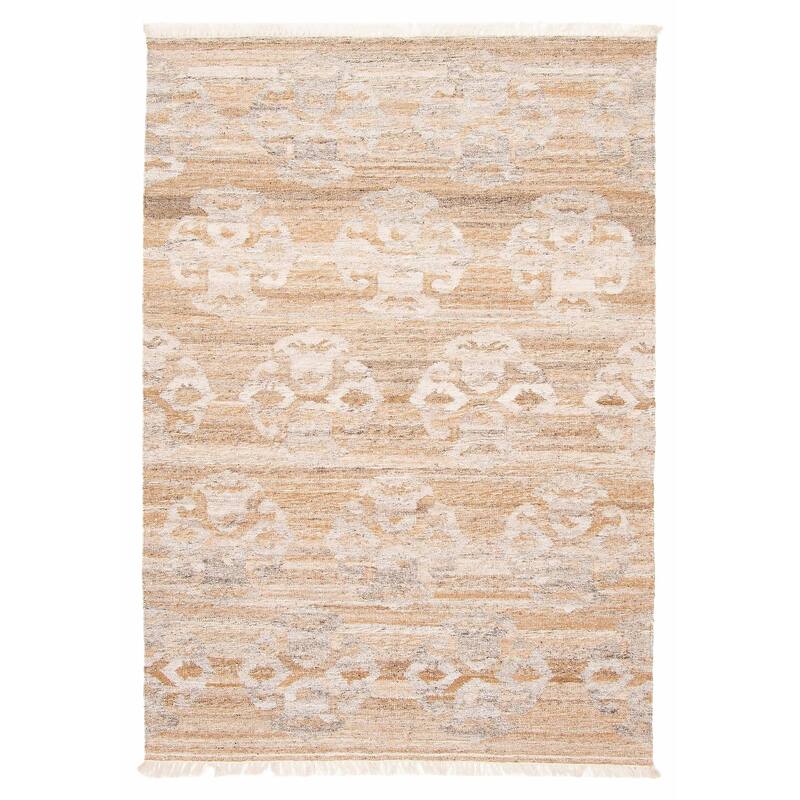 ECARPETGALLERY Flat-Weave Ankara FW Brown Wool Kilim - 5'3 x 8'0 - Brown - 5'3 x 8'0