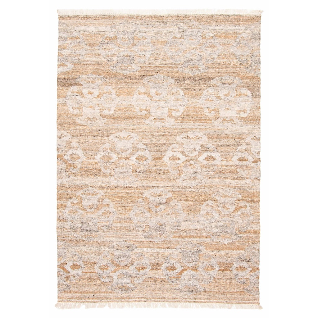 ECARPETGALLERY Flat-Weave Ankara FW Brown Wool Kilim - 5'3 x 8'0