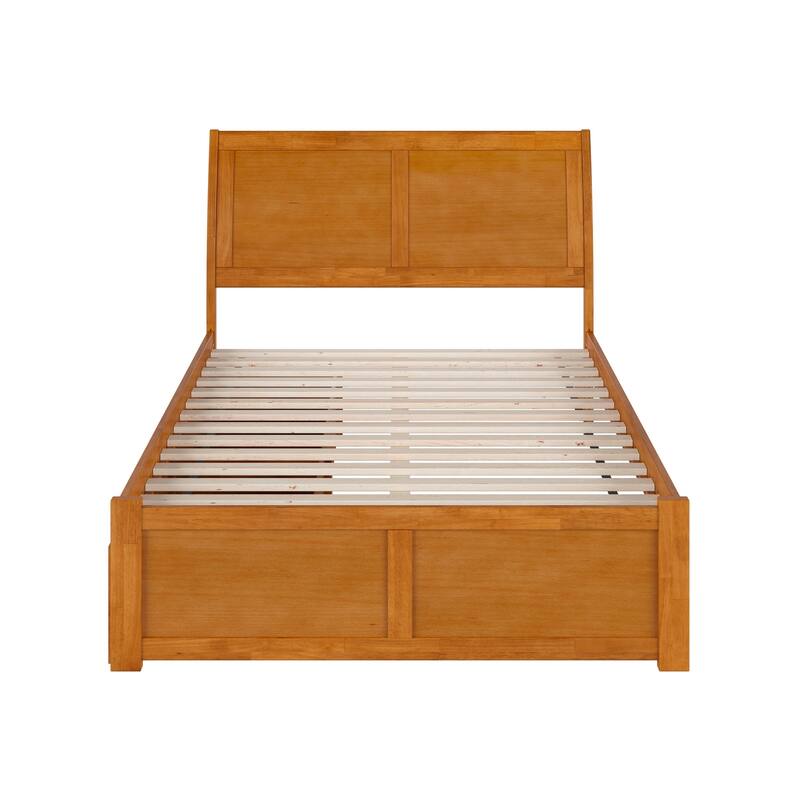 Portland Platform Bed with Footboard and Storage Drawers