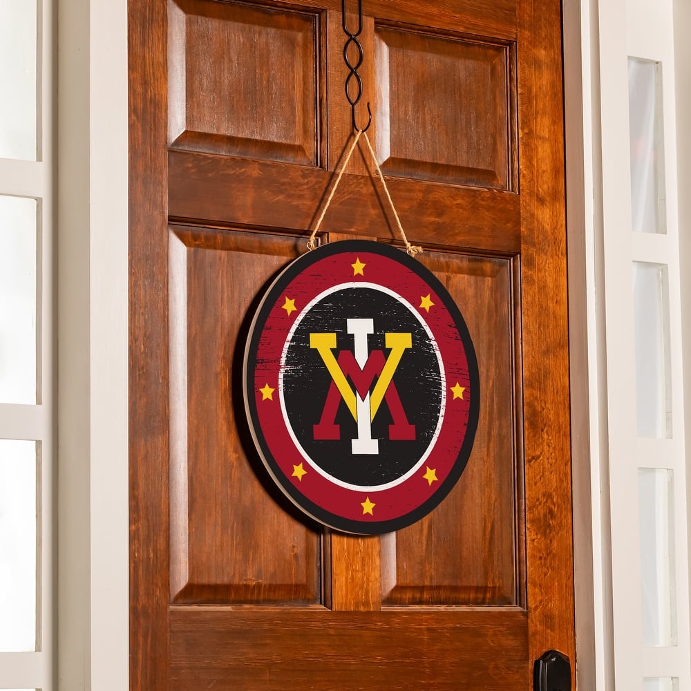 Virginia Military Institute Wooden Door Decor Wall Sign - Multi-Color