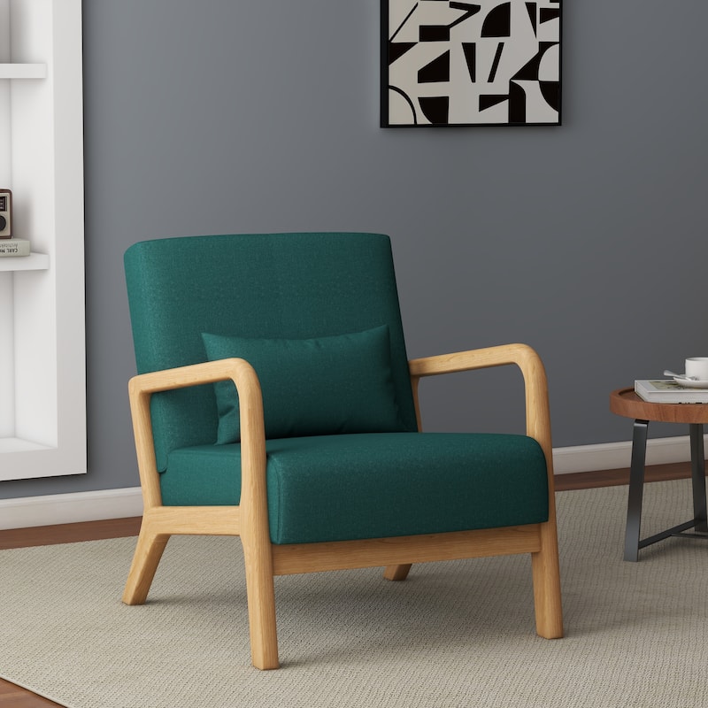 Upholstered Arm Chair with Cution Modern Side Accent Chairs - 25.8"W x 28.7"H x 32.3"D