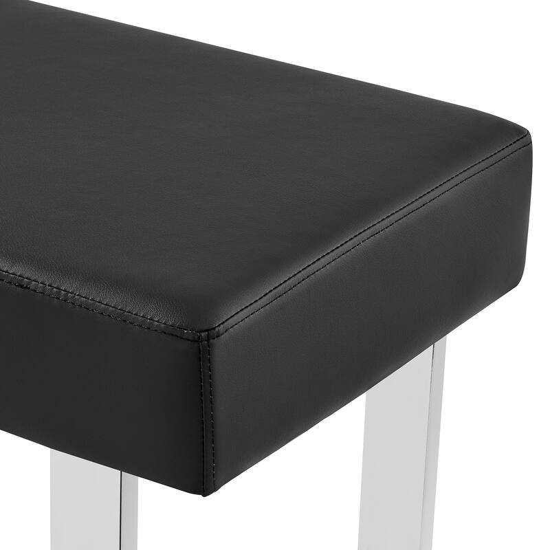 Strick & Bolton Natalia Faux Leather 48" Entryway Dining Bench