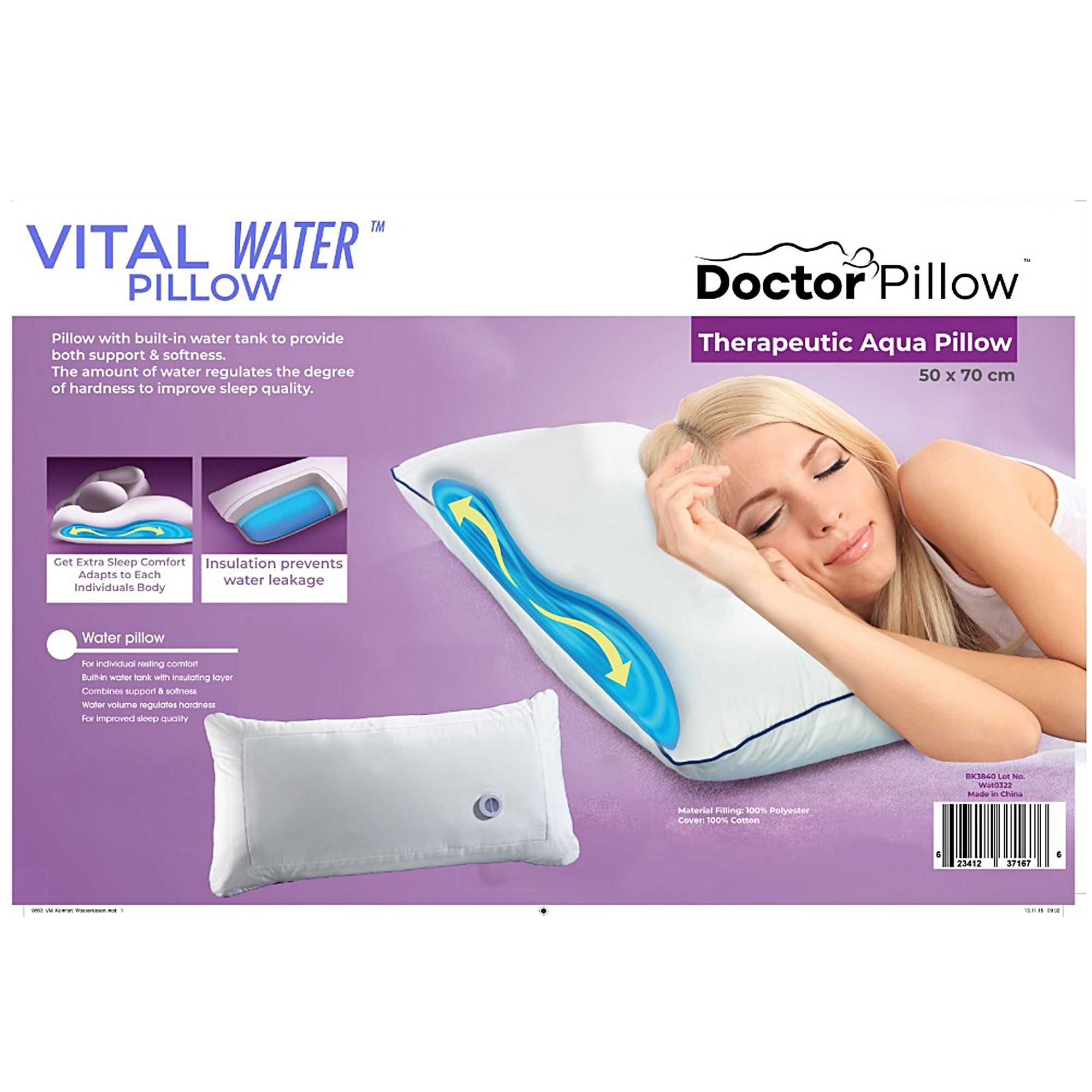 Therapedic aqua chill pillow on sale