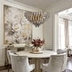 preview thumbnail 10 of 12, 32" Grey Modern Crystal Chandelier Round Crystals Chandeliers 8-Tier Crystal Pendant Light 9-Light for Dining Room Living Room