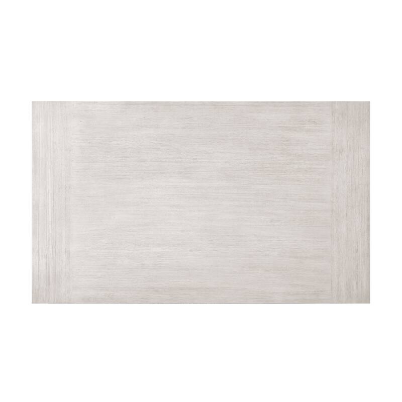 Modern Farmhouse 5pc Dining Set Table and 4 Side Chairs Upholstered Antique White Finish Durable Wooden Furniture