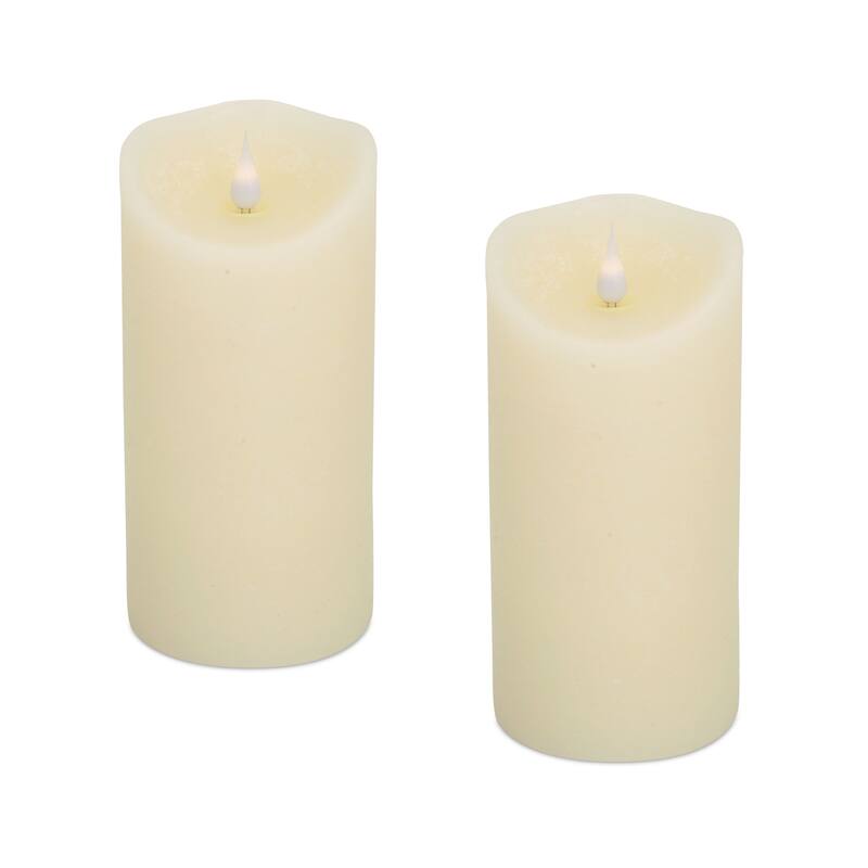 Simplux Designer Melted Candle (Set of 2) - 3.5 x 3.5 x 7.5