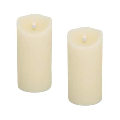 Simplux Designer Melted Candle (Set of 2) - 3.5 x 3.5 x 7.5