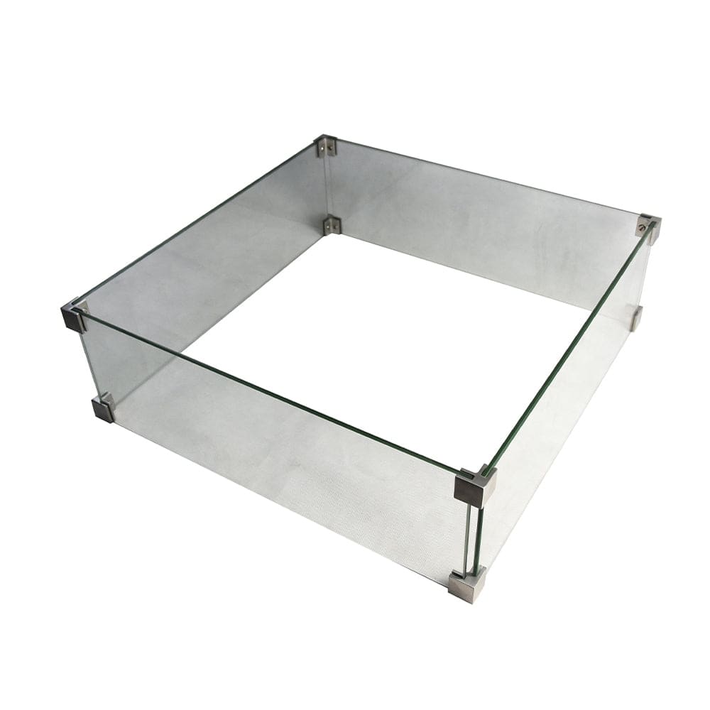 Elementi Outdoor Manhattan Fire Pit Square Wind Screen 22 x 22"