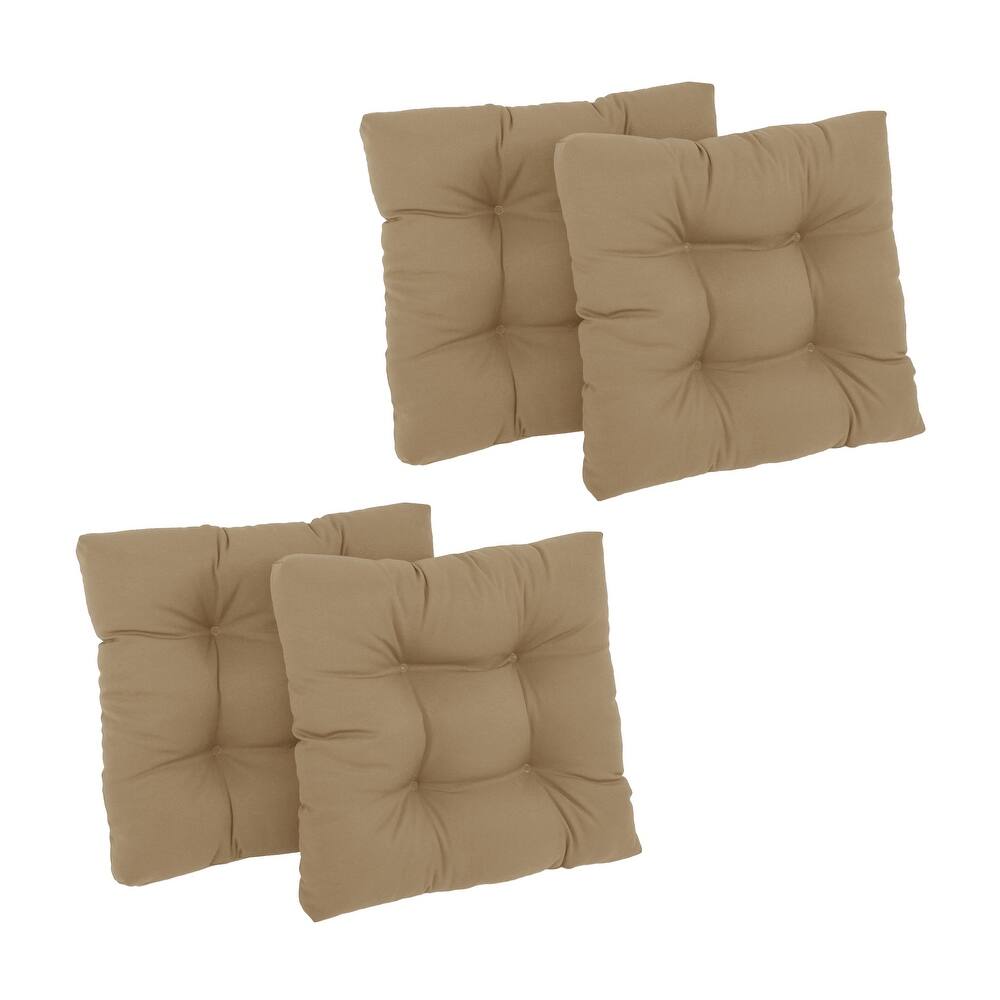 19-inch Twill Square Chair Cushion (Set of 1, 2, or 4) - 19" x 19"