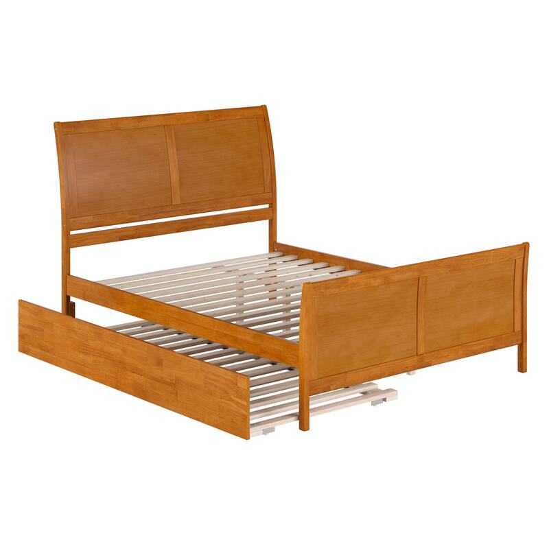Portland Solid Wood Platform Bed with Matching Footboard and Trundle