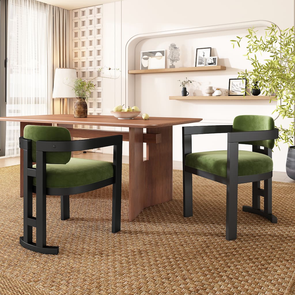 Christopher Knight Home - Evelyn Upholstered Birchwood Dining Chairs for Stylish and Comfortable Dining Spaces (Set of 2)