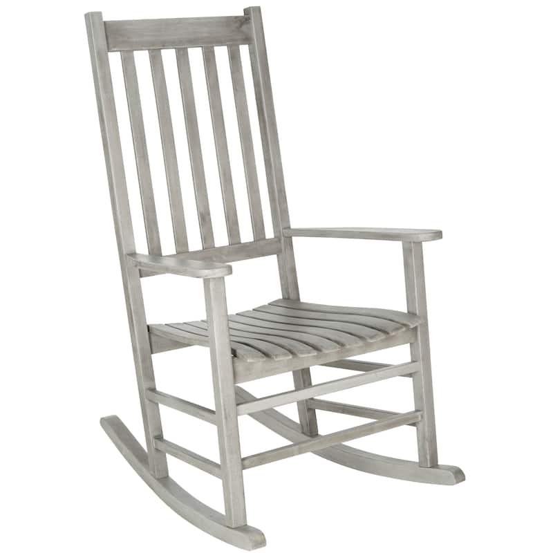 SAFAVIEH Outdoor Marilijn Acacia Wood Rocking Chair - 26W x 45D x 34H