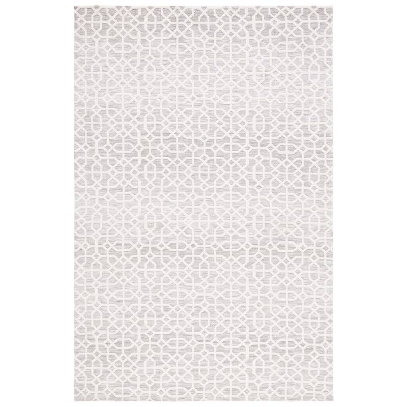 SAFAVIEH Audrey Nurhan Modern Geometric Rug - 8' x 10' - Light Grey/Beige