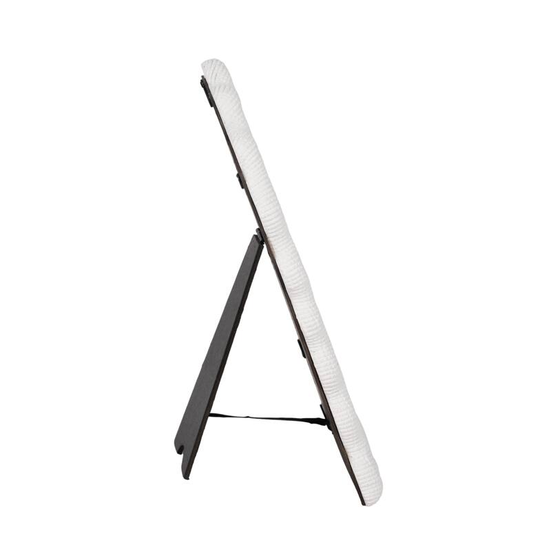 Resin Sculptured Wavy Arch Photo Frame - White