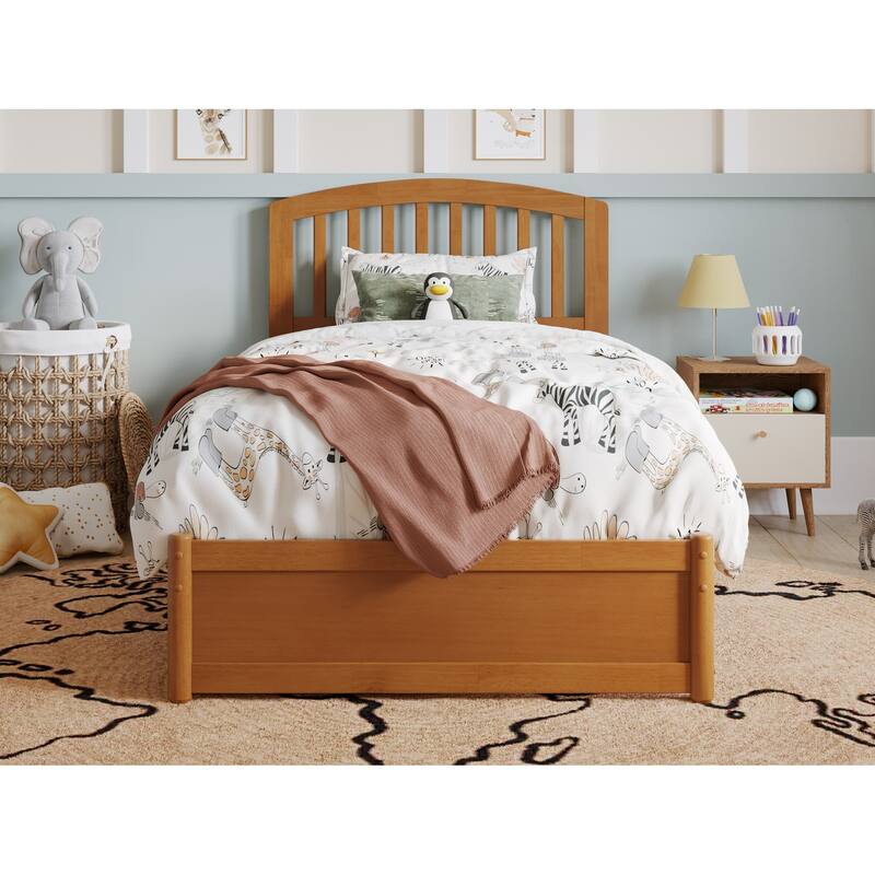 Lucia Platform Bed with Panel Footboard and Storage Drawers