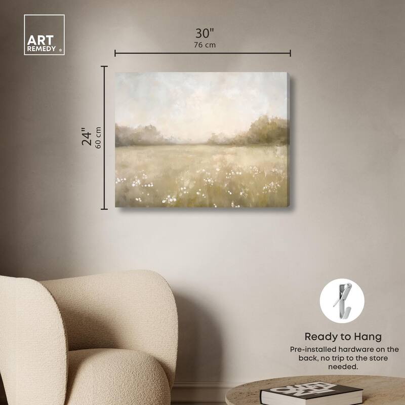 Peaceful Expanse Canvas by Art Remedy, Gallery Wrapped