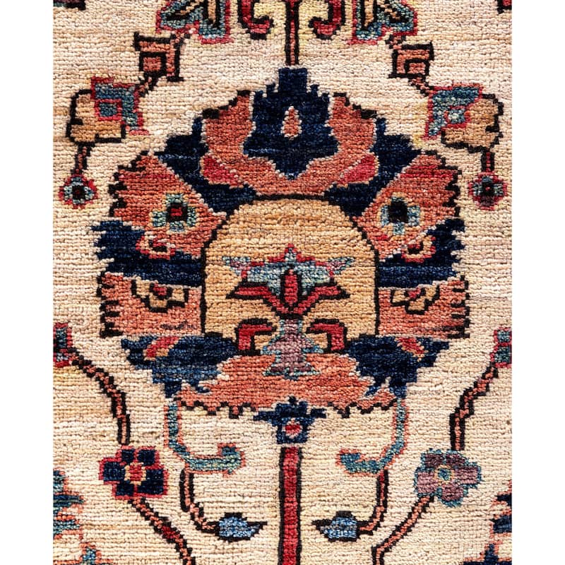 Serapi One-of-a-Kind Hand-Knotted Area Rug - Ivory - 8' 1" x 9' 11"