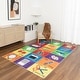 preview thumbnail 3 of 5, Kids Collection School Supplies Educational Area Rug