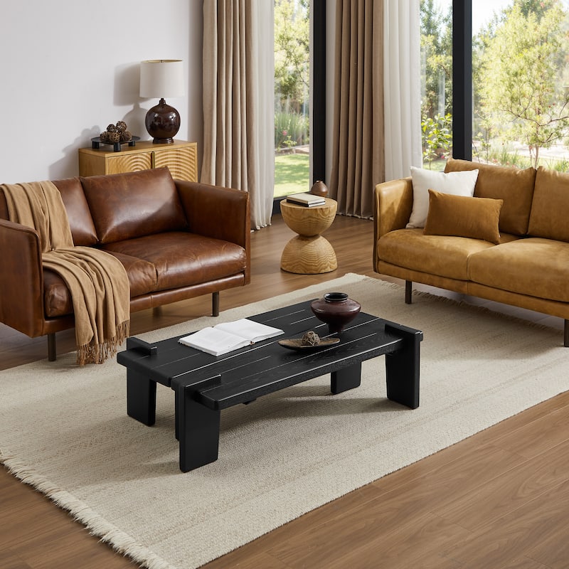 Art Leon Solid Ash Wood Coffee Table