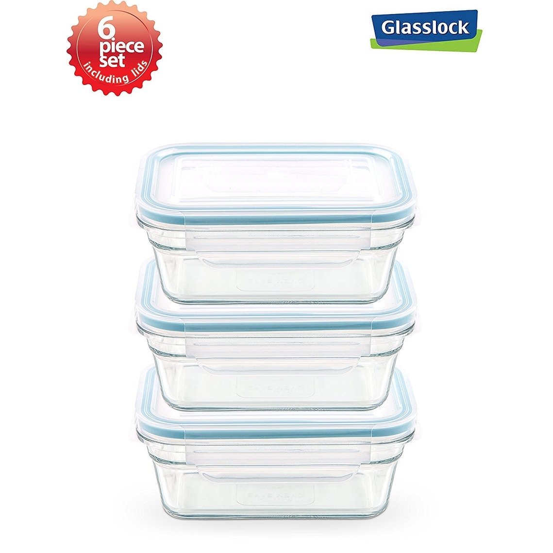 Glasslock Airtight Rectangular Glass Storage Container (5 oz)