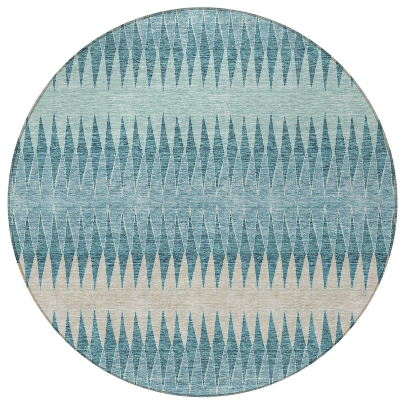 HomeRoots Striped Transitional Rectangle Outdoor Rug