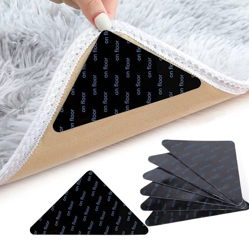 Rug Pads Grippers Carpet Tape 8 Pcs Non Slip Rug Tape for Hardwood Floors and Tiles, Keep Your Rug in Place - 16-Pack