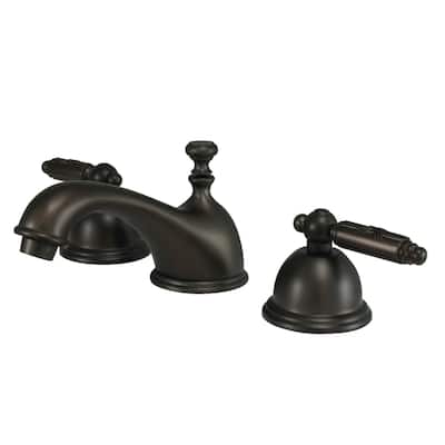 Kingston Brass Georgian 1.2 GPM Deck Mounted Bathroom Faucet with