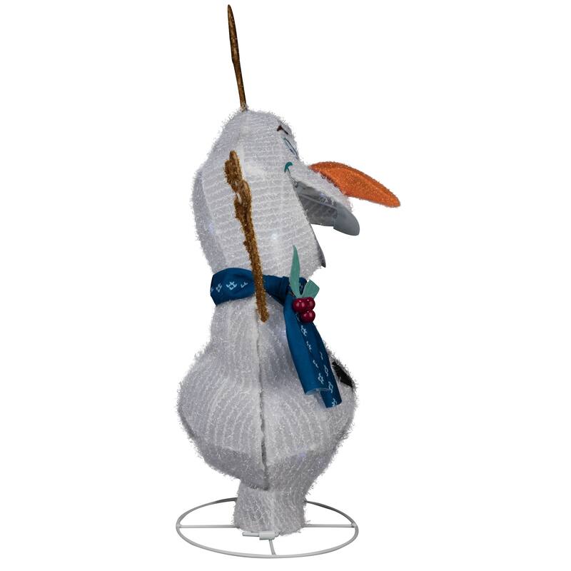 Holiday Shimmering Magic Tinsel Yard Sculpture-Olaf-20"-Disney