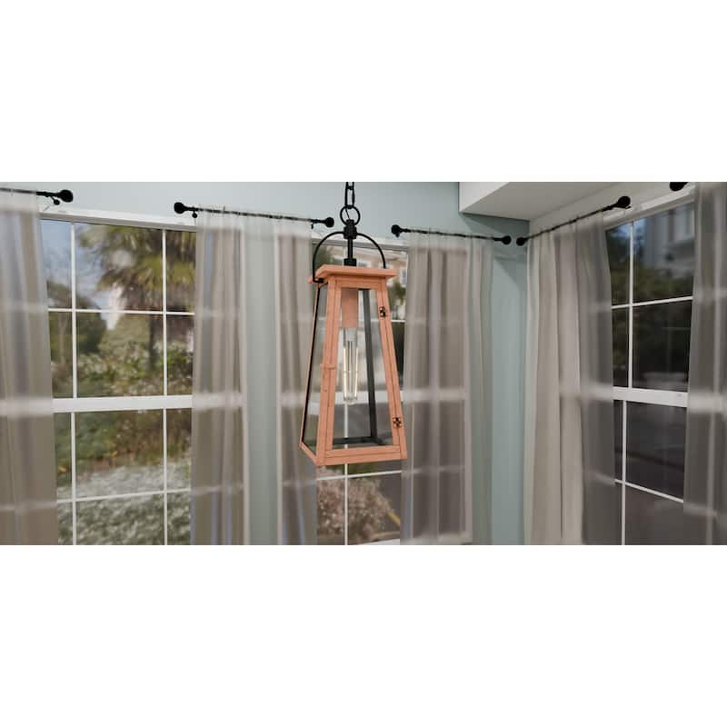 Carolina 1-Light Aged Copper Mini Pendant Light