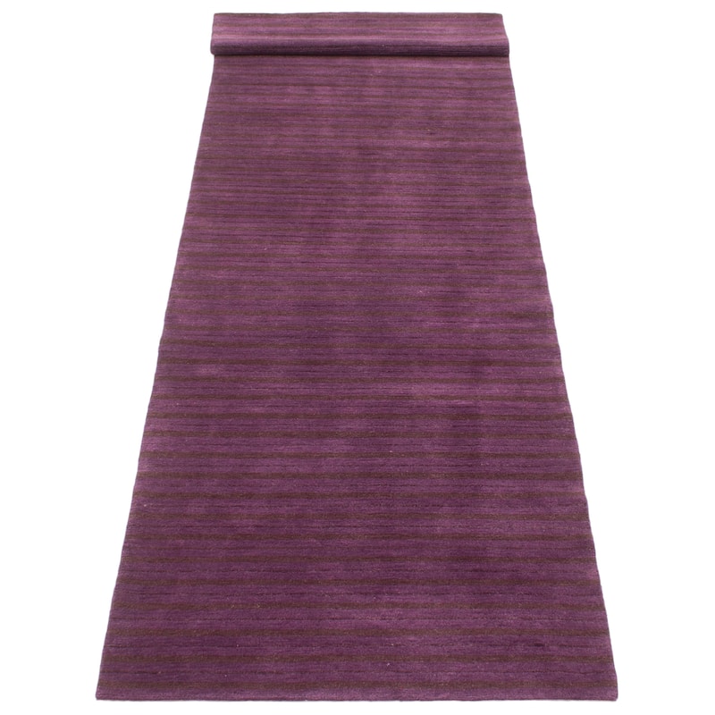 ECARPETGALLERY Hand-knotted Opulence Indigo Wool Rug - 3'1 x 11'4